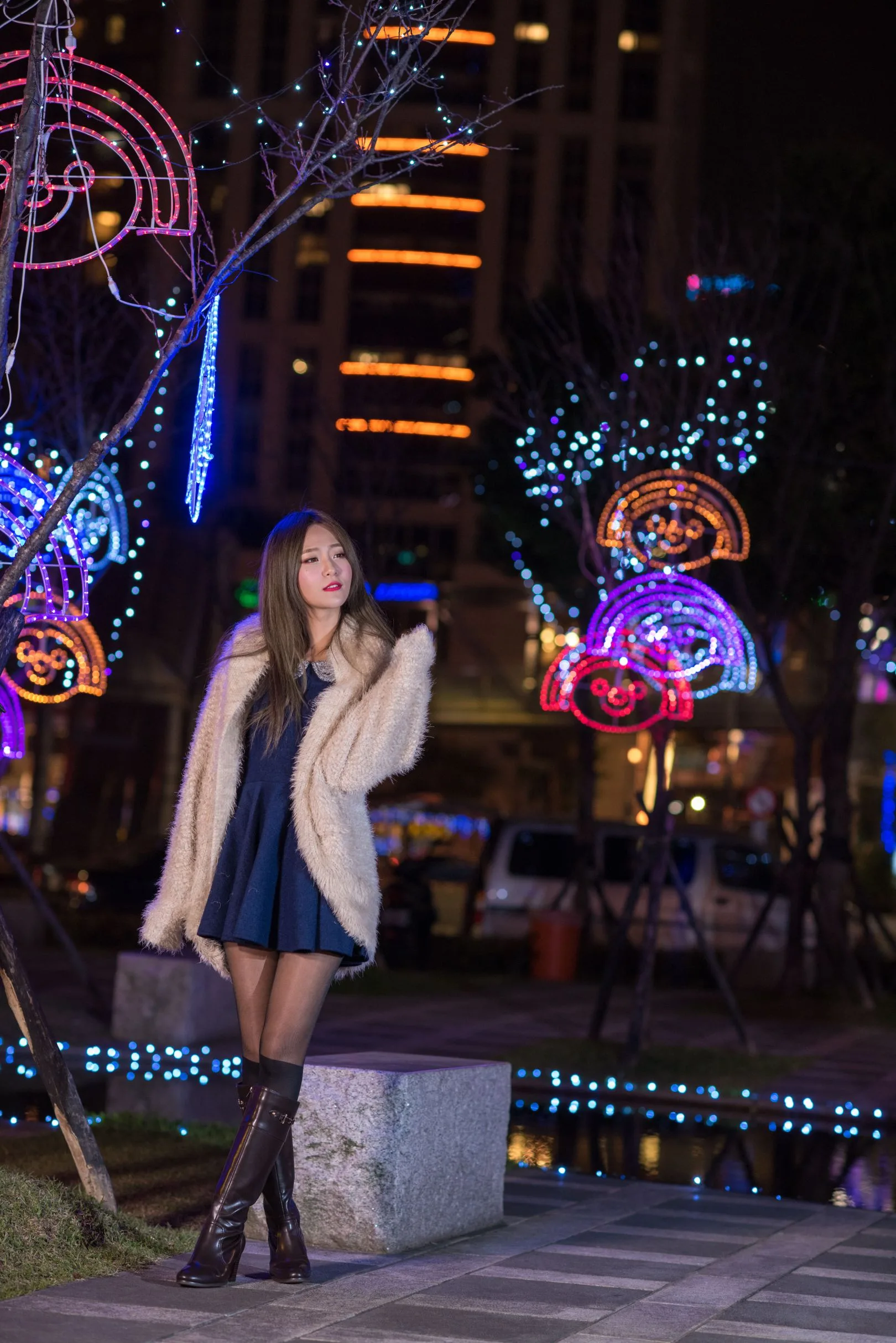 [Buổi chụp ảnh ngoài trời của Beautyleg] Winnie Xiaoxue - Bộ sưu tập ảnh đêm độ phân giải cực cao tại Công viên Giáng sinh Thành phố Đài Bắc Mới - 5